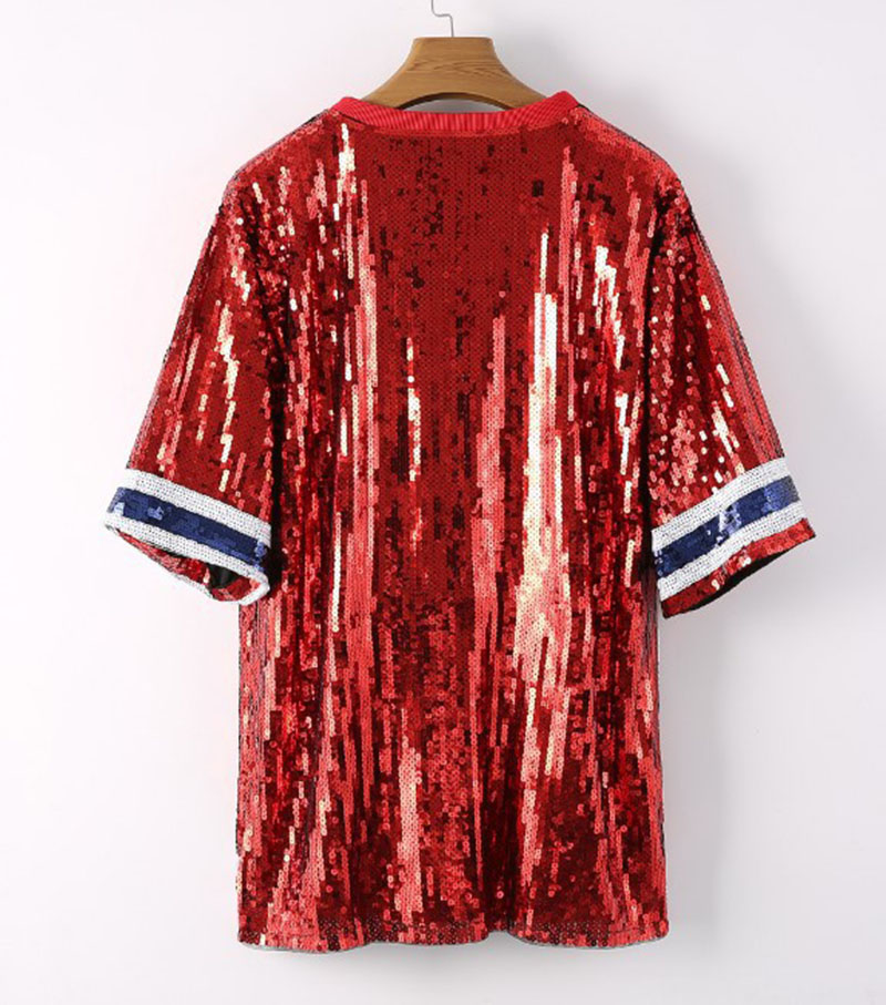Long Style Sequin Houston Texans Cheer Jersey